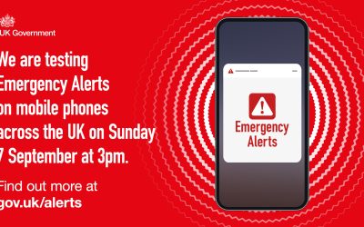 A national test of the Emergency Alerts system will take place on Sunday 7 September at 3pm